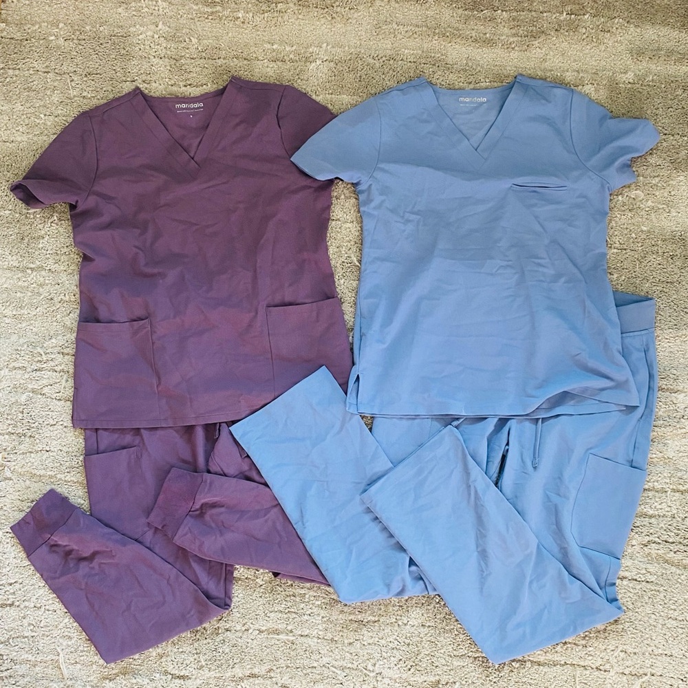 NWOT Mandala Scrub Set